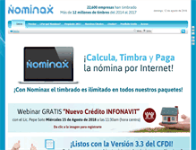 Tablet Screenshot of nominax.com